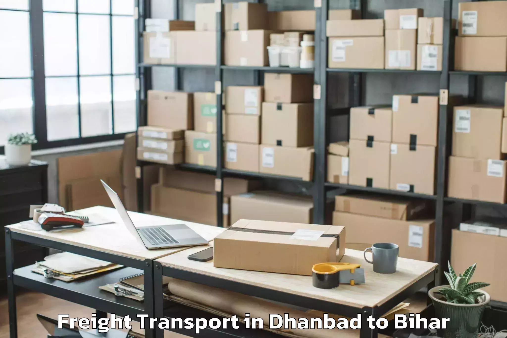 Expert Dhanbad to Meskaur Freight Transport